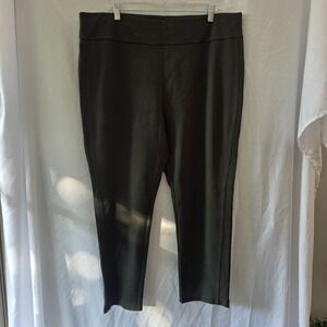 Express Ponte Knit Ankle Pants Rosin Green Women's XXL Career Autumn‎ Comfy